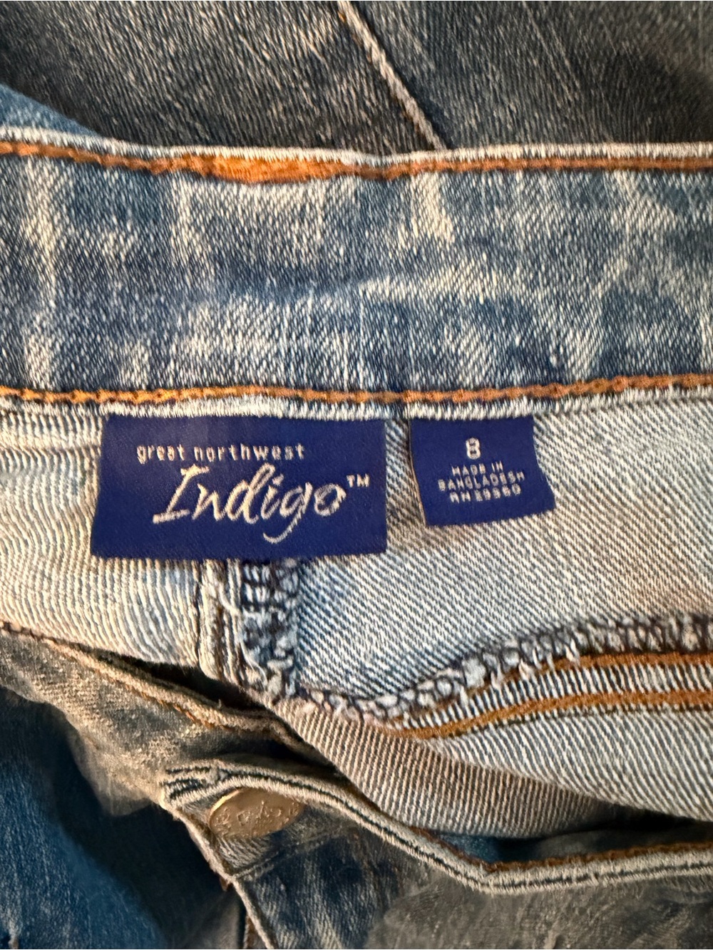 Great Northwest Clothing Company Light Blue Denim Flare Skirt - Picture 7 of 7